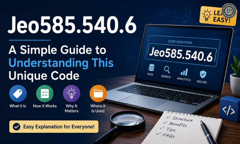 Jeo585.540.6: A Simple Guide to Understanding This Unique Code Jeo585.540.6
